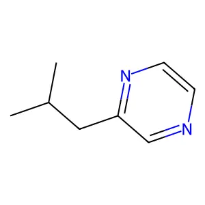 Pyrazine, (2-methylpropyl)- structure