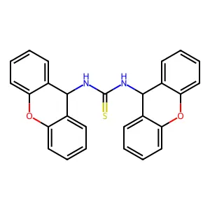 1,3-bis(9H-xanthen-9-yl)thiourea structure