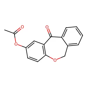(11-oxo-6H-benzo[c][1]benzoxepin-2-yl) acetate structure