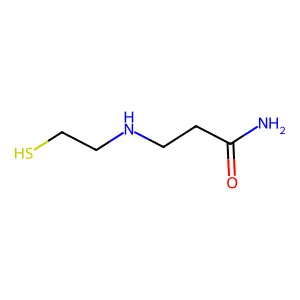 3-(2-sulfanylethylamino)propanamide structure