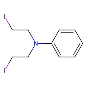 N,N-Bis(2-iodoethyl)aniline structure