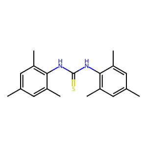 1,3-bis(2,4,6-trimethylphenyl)thiourea structure