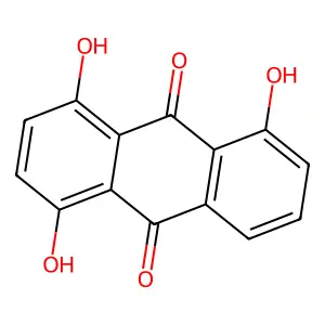 1,4,5-Trihydroxyanthraquinone structure
