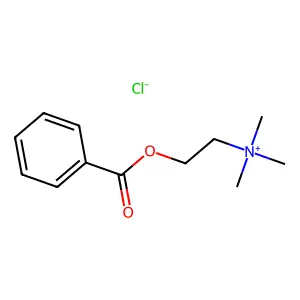 Benzoylcholine chloride structure