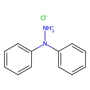 HYDRAZINE, 1,1-DIPHENYL-, HYDROCHLORIDE structure