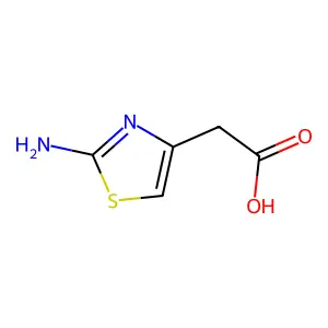 (2-Amino-1,3-thiazol-4-yl)acetic acid structure