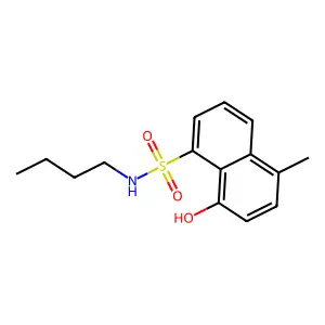 N-butyl-8-hydroxy-5-methylnaphthalene-1-sulfonamide structure