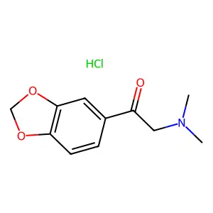 1-(1,3-Benzodioxol-5-yl)-2-(dimethylamino)ethanone hydrochloride structure