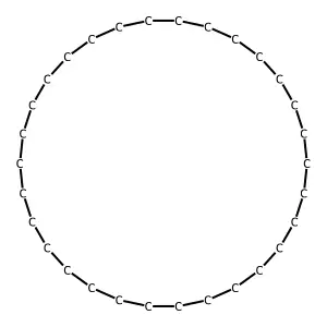 Cyclotriacontane structure
