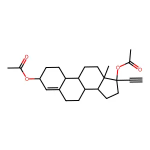 ETHYNODIOL DIACETATE structure