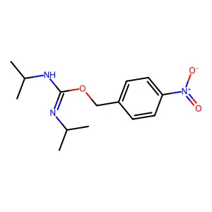 (4-nitrophenyl)methyl N,N'-di(propan-2-yl)carbamimidate structure