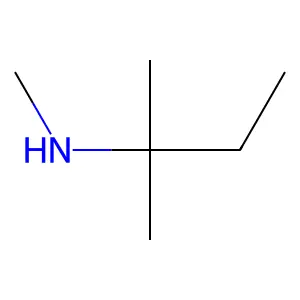 N,2-dimethylbutan-2-amine structure