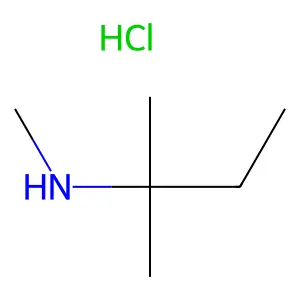 N,2-dimethylbutan-2-aminehydrochloride structure
