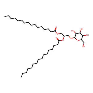 1,2-Dipalmitoyl-3-glucosylglycerol structure