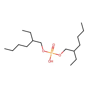 Bis(2-ethylhexyl) hydrogen phosphate structure