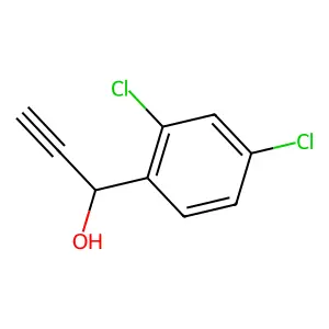 1-(2,4-dichlorophenyl)prop-2-yn-1-ol structure
