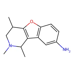 1,2,4-trimethyl-3,4-dihydro-1H-[1]benzofuro[3,2-c]pyridin-8-amine structure