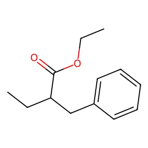 Ethyl 2-benzylbutanoate structure