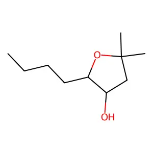 2-butyl-5,5-dimethyloxolan-3-ol structure