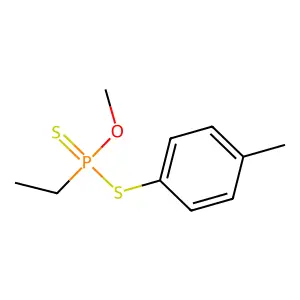 O-Methyl S-(4-methylphenyl) ethylphosphonodithioate structure