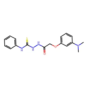 1-[[2-[3-(dimethylamino)phenoxy]acetyl]amino]-3-phenylthiourea structure