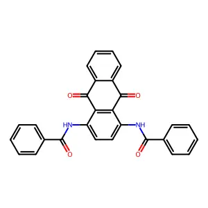 N-(4-benzamido-9,10-dioxoanthracen-1-yl)benzamide structure