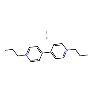 1-propyl-4-(1-propylpyridin-1-ium-4-yl)pyridin-1-ium diiodide structure