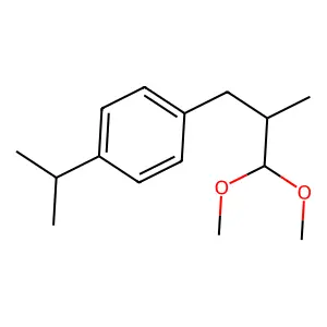 Cyclamen aldehyde dimethyl acetal structure