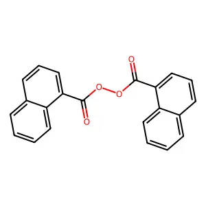 Peroxide, bis(1-naphthalenylcarbonyl) structure