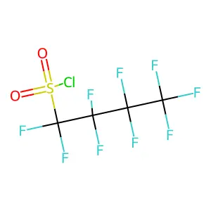 1,1,2,2,3,3,4,4,4-nonafluorobutane-1-sulfonyl chloride structure