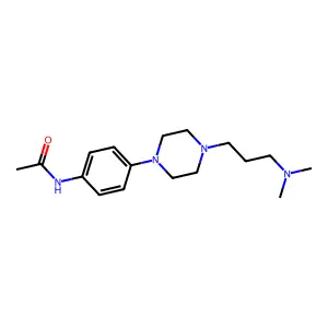 N-[4-[4-[3-(dimethylamino)propyl]piperazin-1-yl]phenyl]acetamide structure
