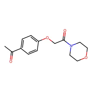 2-(4-acetylphenoxy)-1-morpholin-4-ylethanone structure