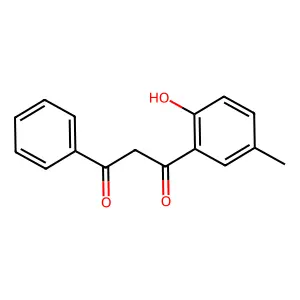 1-(2-hydroxy-5-methylphenyl)-3-phenylpropane-1,3-dione structure