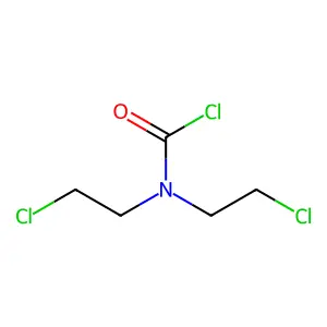 Bis(2-chloroethyl)carbamoyl chloride structure