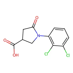 1-(2,3-dichlorophenyl)-5-oxopyrrolidine-3-carboxylic acid structure