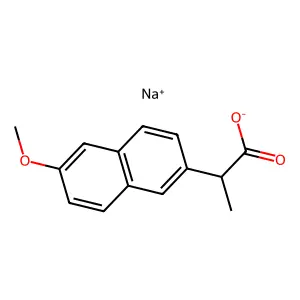 sodium 2-(6-methoxynaphthalen-2-yl)propanoate structure