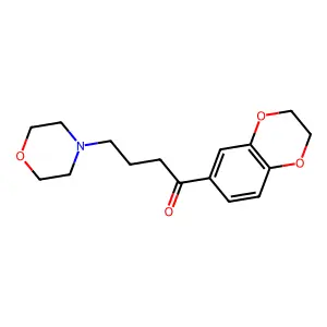1-(2,3-dihydro-1,4-benzodioxin-6-yl)-4-morpholin-4-ylbutan-1-one structure