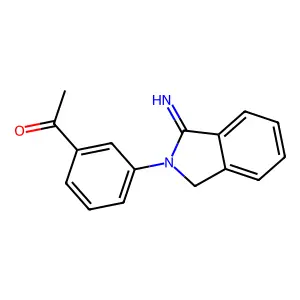 1-[3-(1-imino-2,3-dihydro-1H-isoindol-2-yl)phenyl]ethan-1-one structure