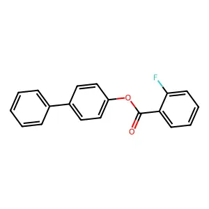 (1,1'-BIPHENYL)-4-YL 2-FLUOROBENZOATE structure