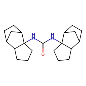 1,3-bis(2-tricyclo[5.2.1.02,6]decanyl)urea structure