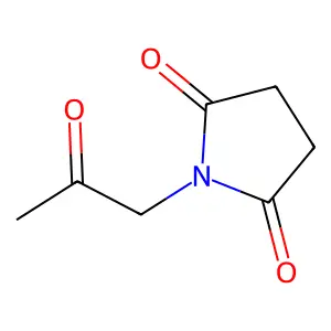 1-(2-oxopropyl)pyrrolidine-2,5-dione structure
