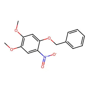 1,2-dimethoxy-4-nitro-5-phenylmethoxybenzene structure