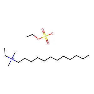 Lauryldimethylethylammonium ethyl sulfate structure