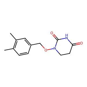 1-[(3,4-dimethylphenyl)methoxy]-1,3-diazinane-2,4-dione structure