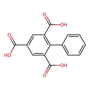 [1,1'-BIPHENYL]-2,4,6-TRICARBOXYLIC ACID structure