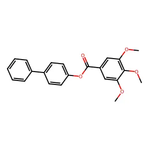 [1,1'-biphenyl]-4-yl 3,4,5-trimethoxybenzoate structure