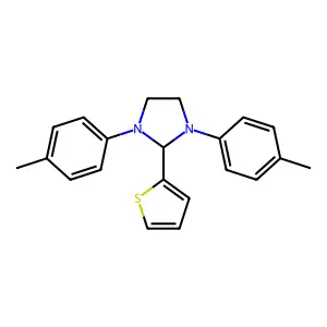 1,3-bis(4-methylphenyl)-2-(thiophen-2-yl)imidazolidine structure