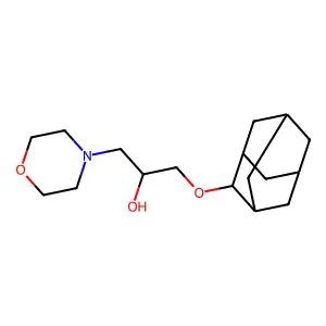 1-(2-adamantyloxy)-3-morpholin-4-ylpropan-2-ol structure