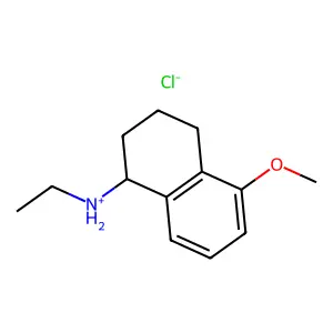 ethyl-(5-methoxy-1,2,3,4-tetrahydronaphthalen-1-yl)azanium chloride structure