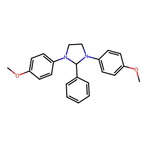 1,3-bis(4-methoxyphenyl)-2-phenylimidazolidine structure